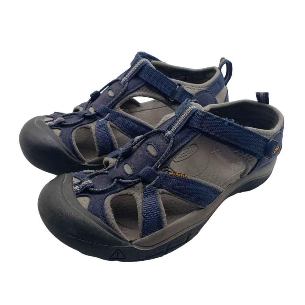 Keen Newport H2 Hiking Sandals Boys Youth Blue Navy 1009962 Waterproof Size 5 - Picture 2 of 8